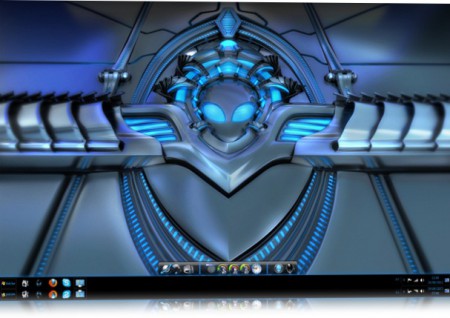 BLUE ALIENWARE WINDOWS 7 SKIN PACK 1.0
